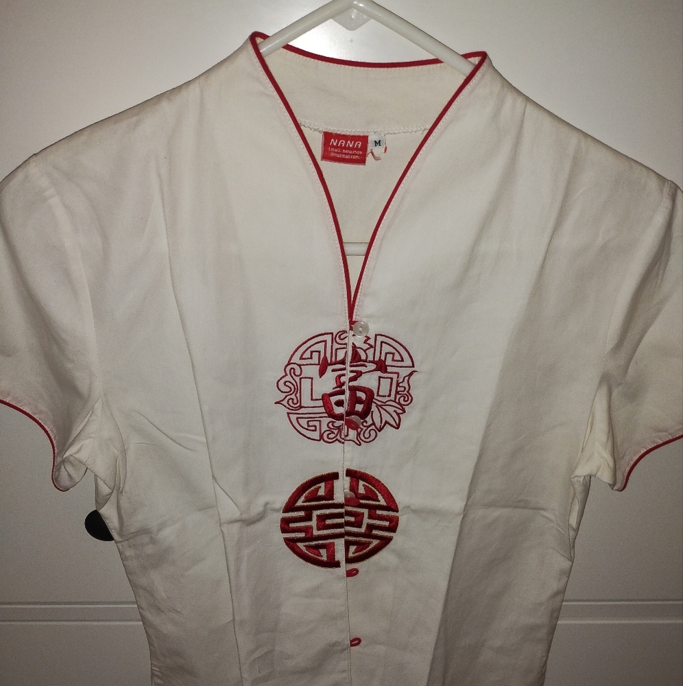 Blouse with Chinese Embroidery